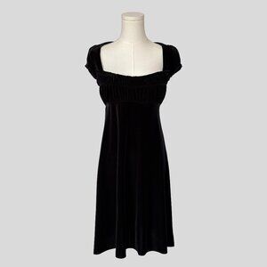Free People Velvet Milkmaid Mini Babydoll Dress
